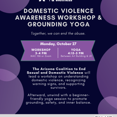 Domestic Violence Awareness Workshop & Grounding Yoga