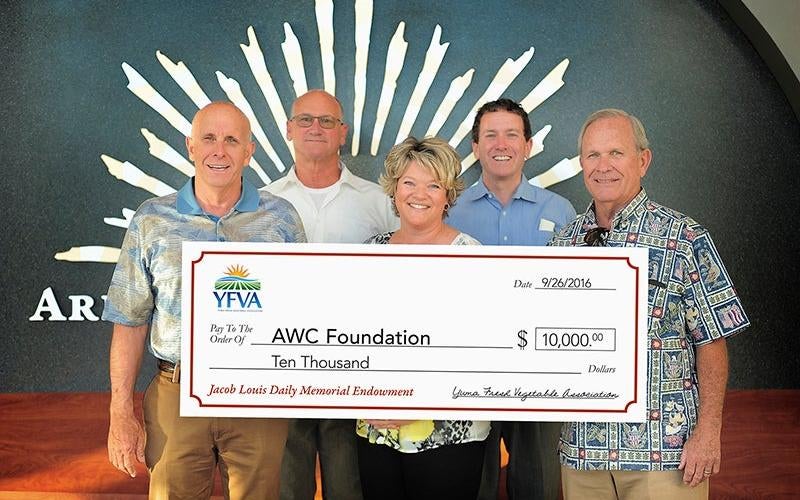 YFVA Presents $10K to AWC to Fund the Jacob Louis Daily Memorial Scholarship