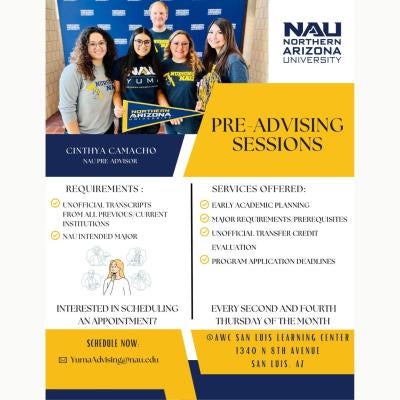 NAU Pre-advising Sessions SLLC