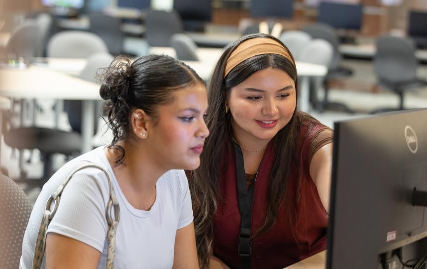 Students at Computer