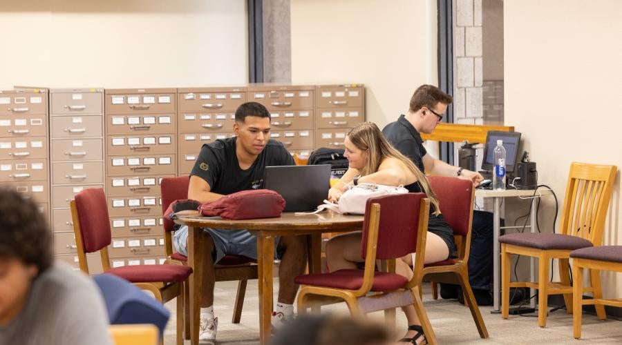 Students in Library